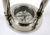 BR48654A - Brass Hanging Clock & Compass (Black Face)