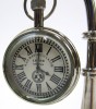 BR48654D - Brass Hanging Clock & Compass (White Face)