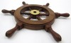 SH8759A - Sheesham Wood Mini Ship Wheel, 9.25"