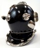 AL5255 - Aluminum Divers Helmet, Black Mk. Five