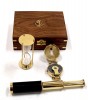 SH7706 - Nautical Gift Box - With compass, timer and telescope in Wooden Box